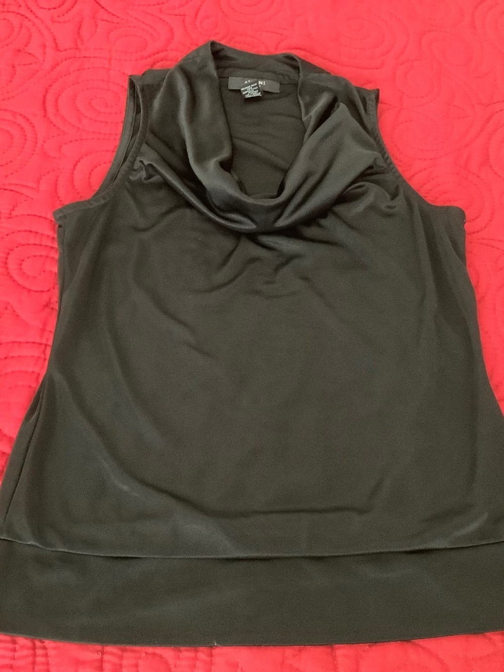 ALFANI Cowl Neck Sleeveless Top